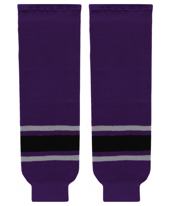 Athletic Knit (AK) HS630-953 Los Angeles Kings Third Purple Knit Ice Hockey Socks - PSH Sports