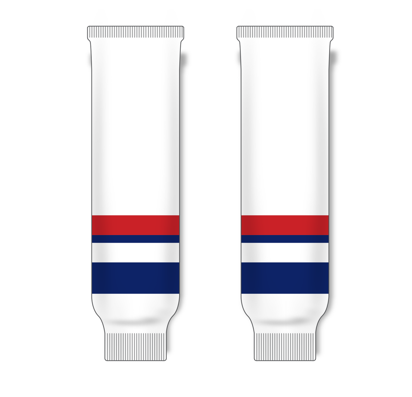 Athletic Knit (AK) HS630 2005 Team USA White Ice Hockey Socks - PSH Sports