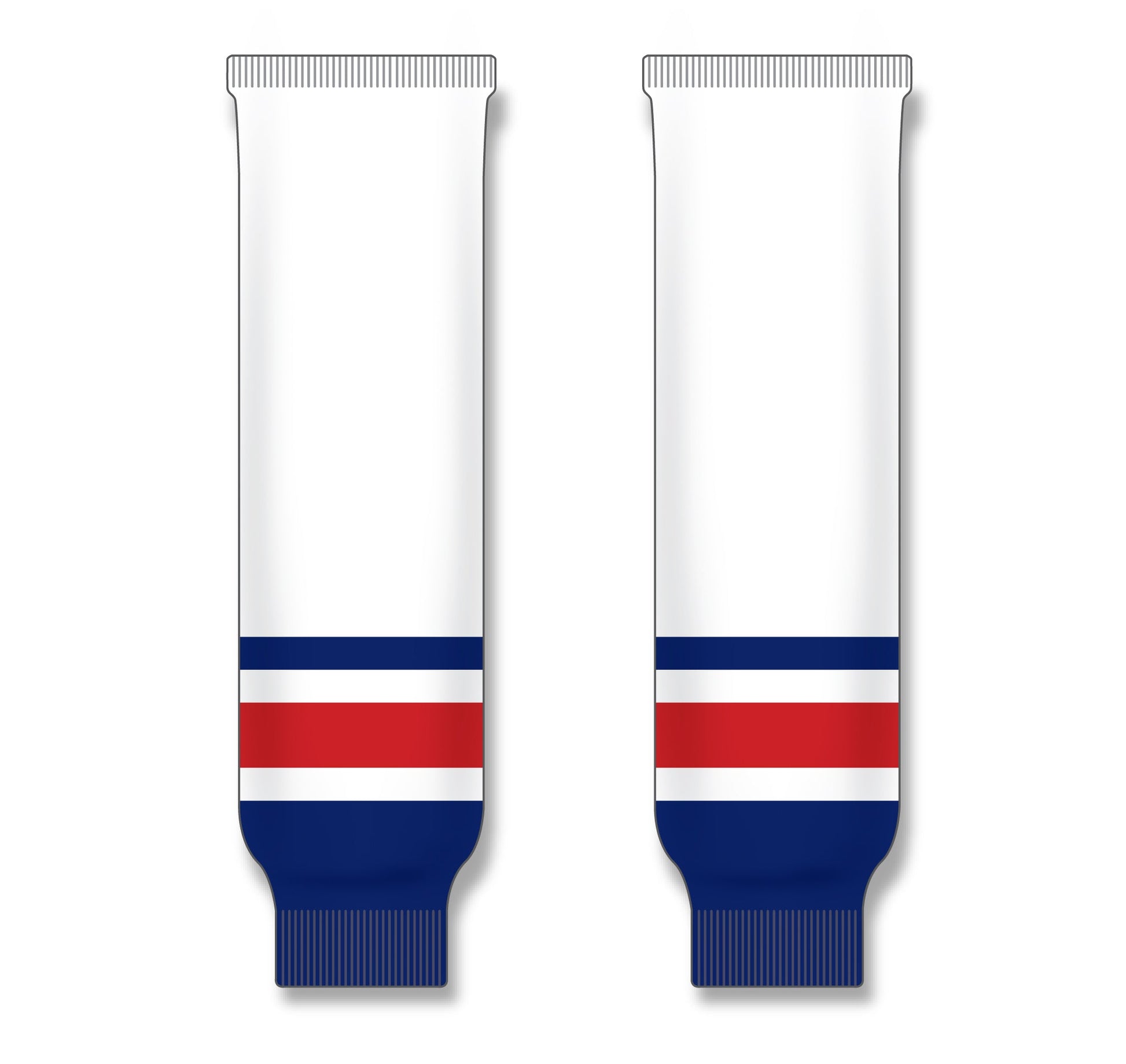 Athletic Knit (AK) HS630 Columbus Blue Jackets White Ice Hockey Socks - PSH Sports