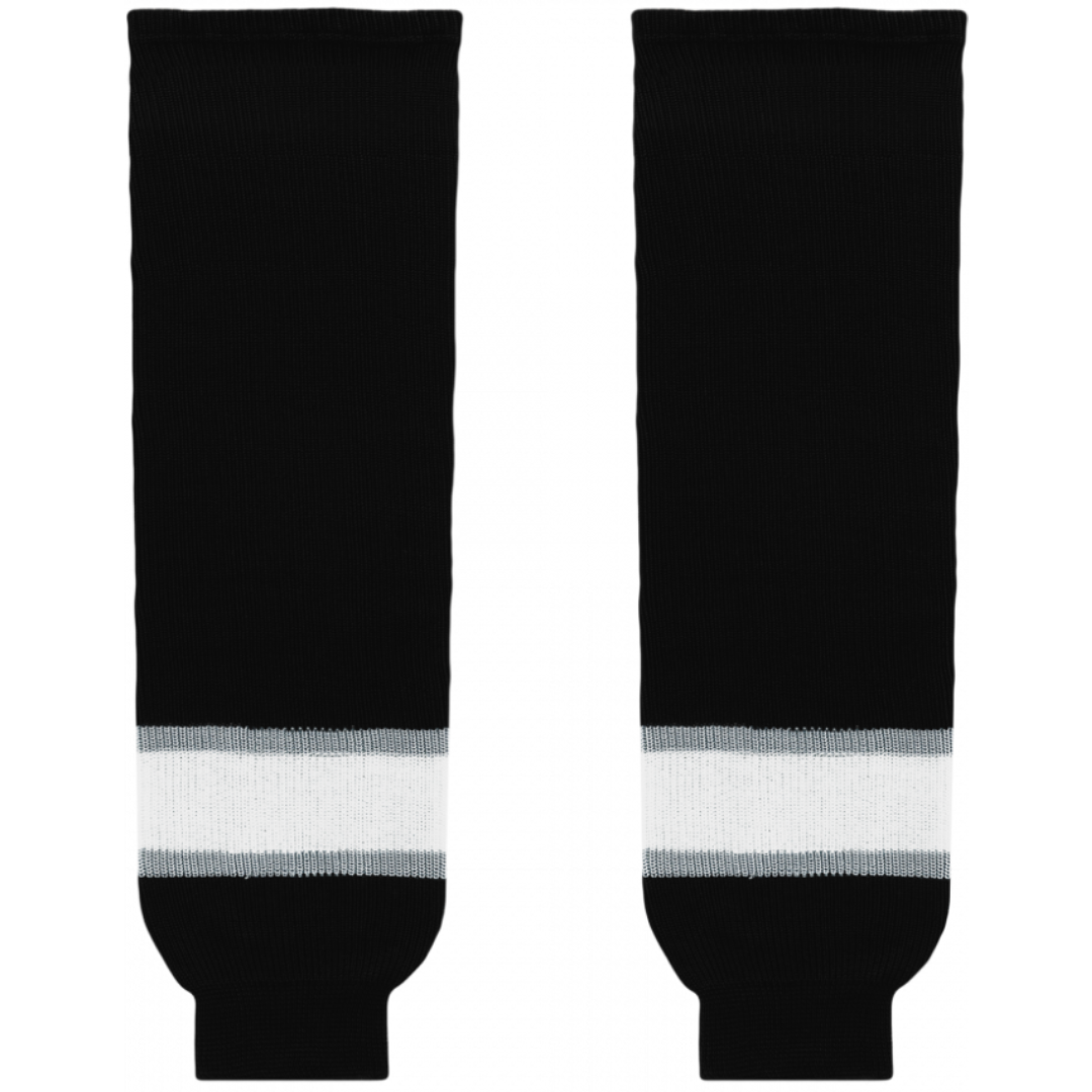 Athletic Knit (AK) HS630-941 Classic Los Angeles Kings Black Knit Ice Hockey Socks - PSH Sports