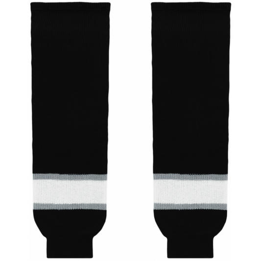 Athletic Knit (AK) HS630-941 Classic Los Angeles Kings Black Knit Ice Hockey Socks - PSH Sports