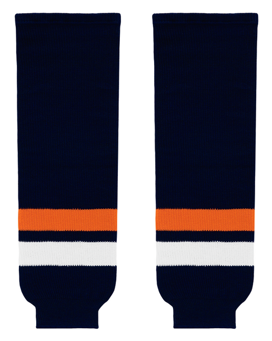 Athletic Knit (AK) HS630-510 New York Islanders Navy Knit Ice Hockey Socks - PSH Sports