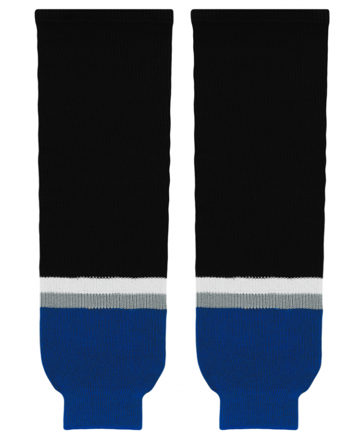 Athletic Knit (AK) HS630-838 2009 Tampa Bay Lightning Third Royal Blue Knit Ice Hockey Socks - PSH Sports