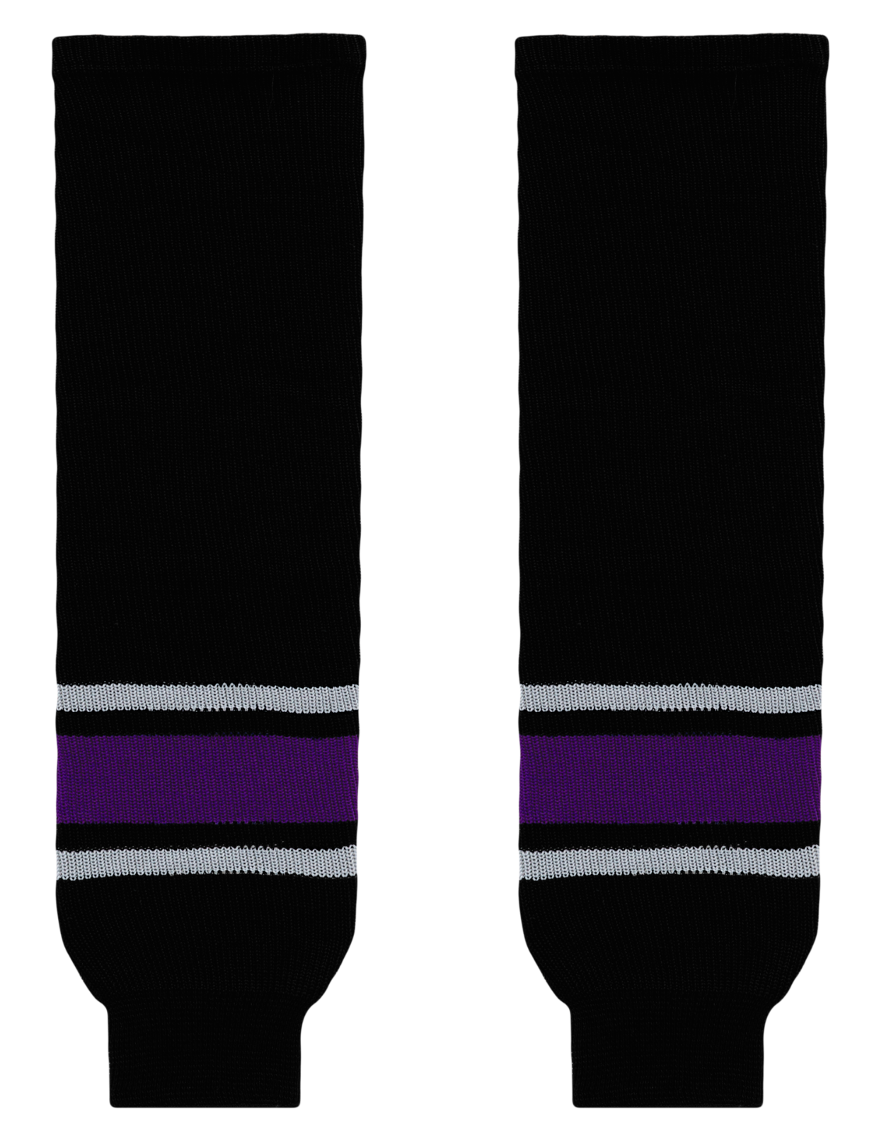 Athletic Knit (AK) HS630-951 1998 Los Angeles Kings Black Knit Ice Hockey Socks - PSH Sports