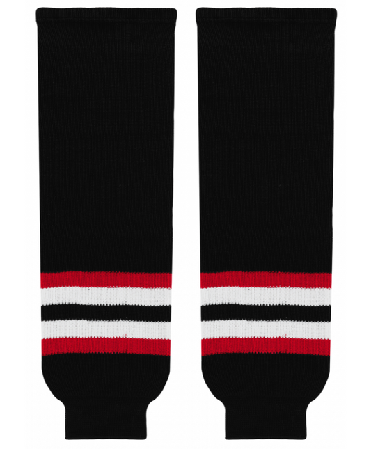 Athletic Knit (AK) HS630-936 2009 Ottawa Senators Third Black Knit Ice Hockey Socks - PSH Sports
