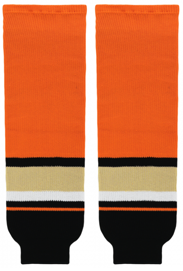 Athletic Knit (AK) HS630-538 2014 Anaheim Ducks Black Knit Ice Hockey Socks - PSH Sports