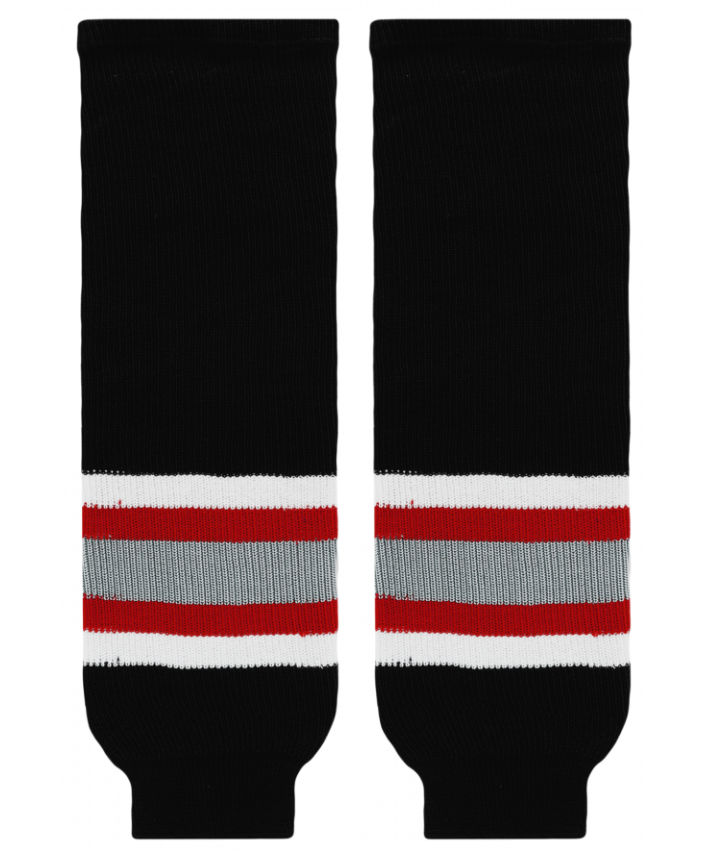 Athletic Knit (AK) HS630-610 Buffalo Sabres Black Knit Ice Hockey Socks - PSH Sports