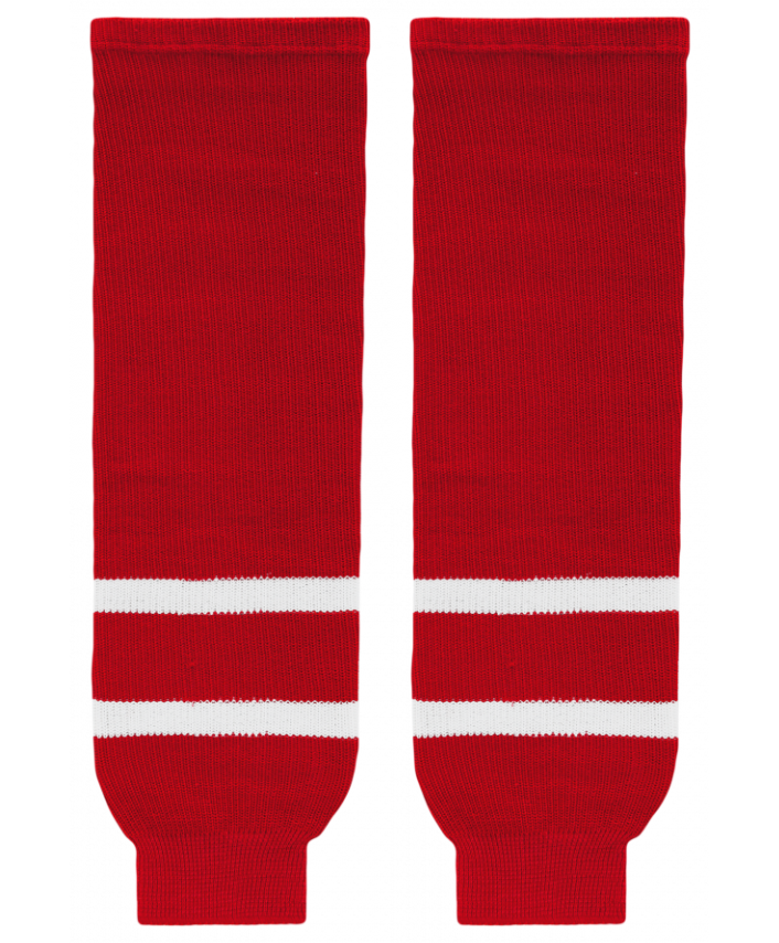 Athletic Knit (AK) HS630-802 2010 Team Canada Red Knit Ice Hockey Socks - PSH Sports