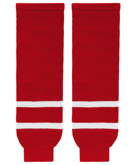 Athletic Knit (AK) HS630-802 2010 Team Canada Red Knit Ice Hockey Socks - PSH Sports