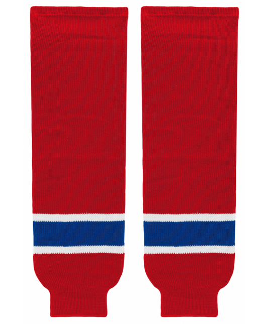 Athletic Knit (AK) HS630-308 Edmonton Oil Kings Red Knit Ice Hockey Socks - PSH Sports