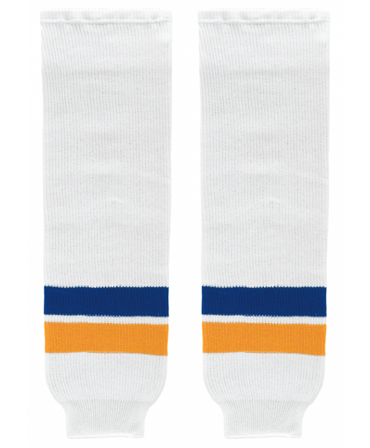 Athletic Knit (AK) HS630-449 2014 St. Louis Blues White Knit Ice Hockey Socks - PSH Sports