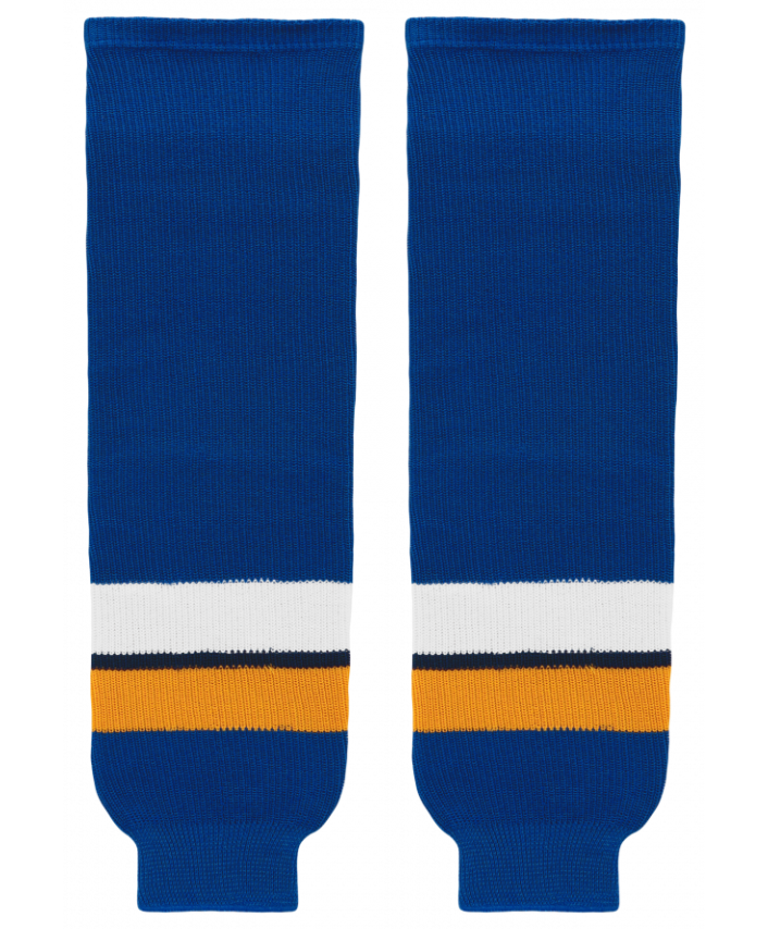 Athletic Knit (AK) HS630-448 2014 St. Louis Blues Royal Blue Knit Ice Hockey Socks - PSH Sports