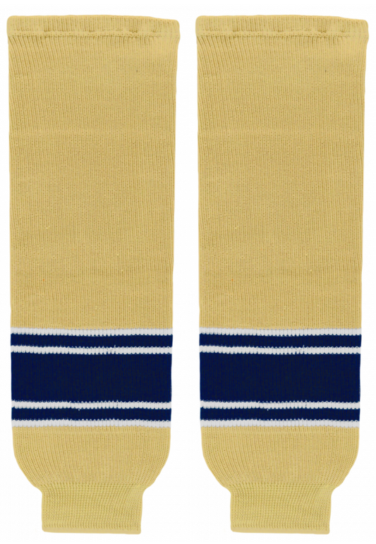 Athletic Knit (AK) HS630-522 University of Notre Dame Fighting Irish Vegas Gold Knit Ice Hockey Socks - PSH Sports