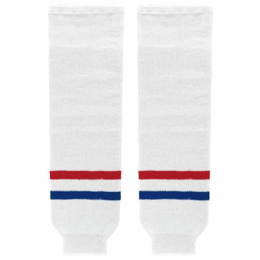 Athletic Knit (AK) HS630-309 Spokane Chiefs White Knit Ice Hockey Socks - PSH Sports