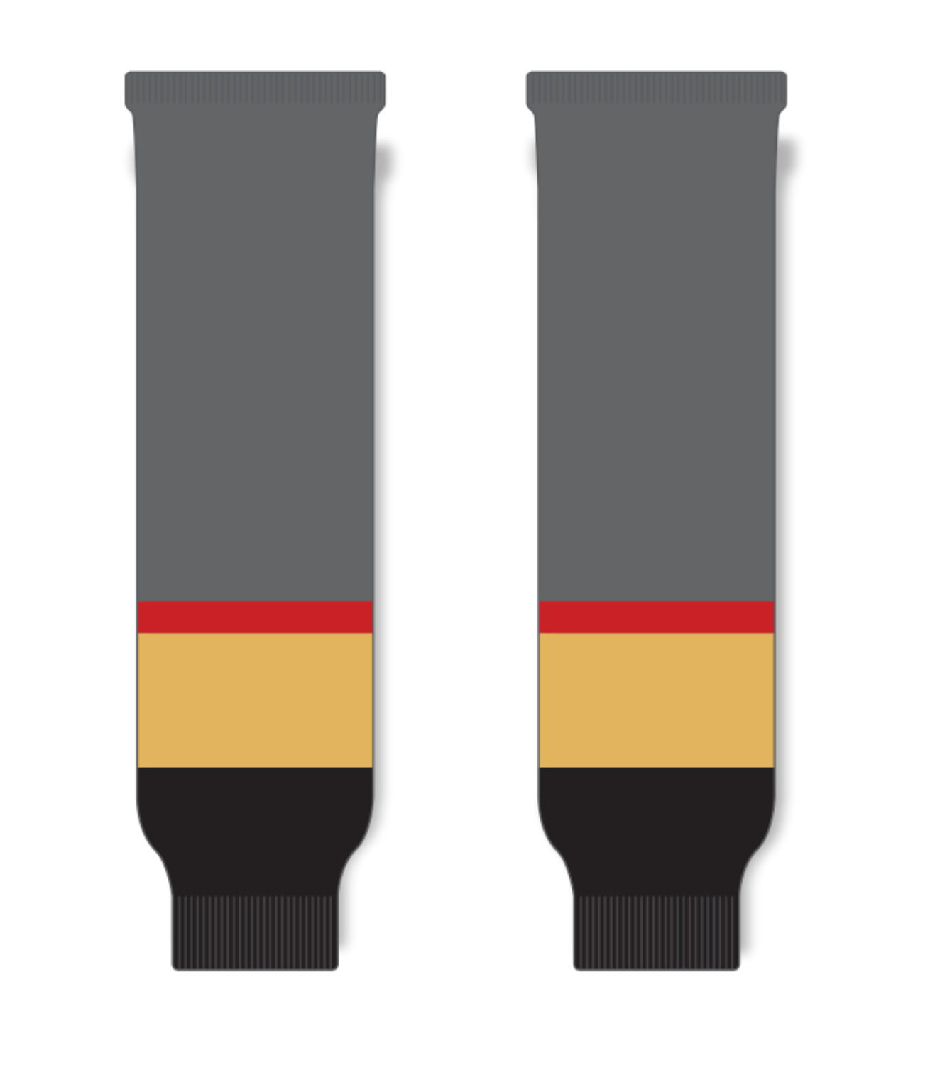 Athletic Knit (AK) HS630 2017 Las Vegas Golden Knights Charcoal Ice Hockey Socks - PSH Sports