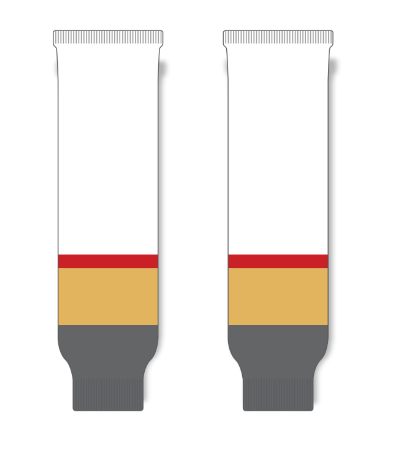 Athletic Knit (AK) HS630 2017 Las Vegas Golden Knights White Ice Hockey Socks - PSH Sports